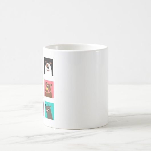 Funny Cartoon Dogs Kaffeetasse (Mittel)