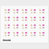 Funny Cartoon Duck 4 Pack Stickers (Blatt)