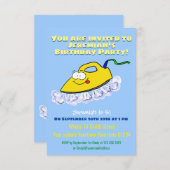 Funny Cartoon Eisen Wäsche Illustration Einladung (Vorne/Hinten)