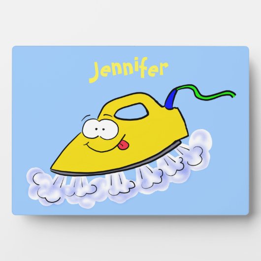 Funny Cartoon Eisen Wäsche Illustration Fotoplatte (Vorderseite)