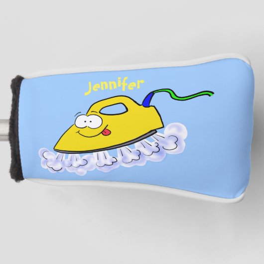 Funny Cartoon Eisen Wäsche Illustration Golf Headcover (Vorderseite)