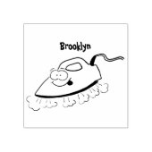 Funny Cartoon Eisen Wäsche Illustration Gummistempel (Prägung)