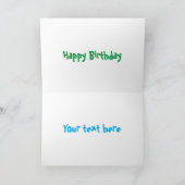 Funny Cartoon Eisen Wäsche Illustration Karte (Innenseite)