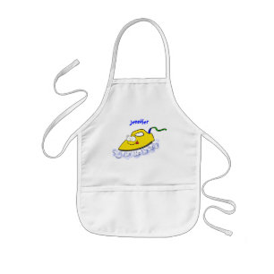 Funny Cartoon Eisen Wäsche Illustration Kinderschürze