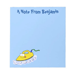 Funny Cartoon Eisen Wäsche Illustration Notizblock