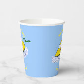 Funny Cartoon Eisen Wäsche Illustration Pappbecher (Links)