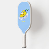 Funny Cartoon Eisen Wäsche Illustration Pickleball Schläger (Links)