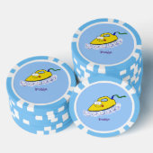 Funny Cartoon Eisen Wäsche Illustration Pokerchips (Stapel)