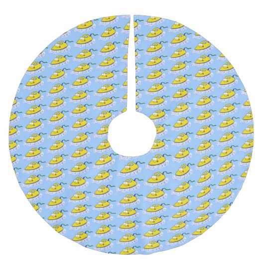 Funny Cartoon Eisen Wäsche Illustration Polyester Weihnachtsbaumdecke (Vorderseite)