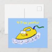Funny Cartoon Eisen Wäsche Illustration Postkarte (Vorne/Hinten)