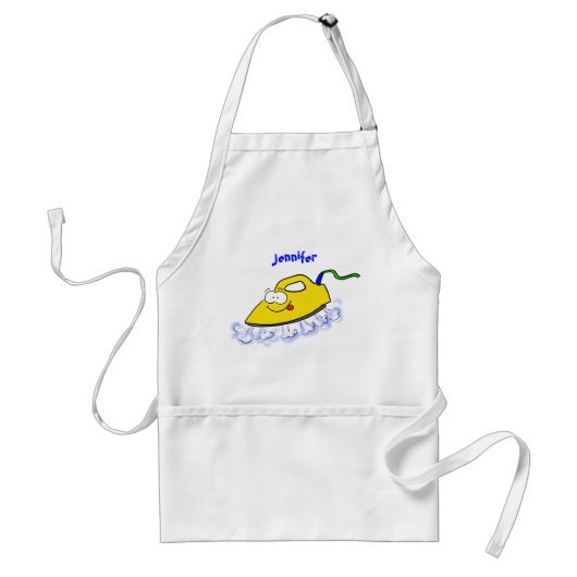 Funny Cartoon Eisen Wäsche Illustration Schürze (Vorne)