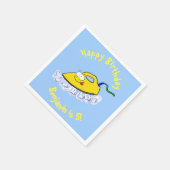 Funny Cartoon Eisen Wäsche Illustration Serviette (Ecke)