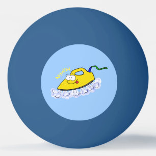 Funny Cartoon Eisen Wäsche Illustration Tischtennisball