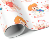 Funny Cartoon Engel Geschenk für Liebe Sie Geschenkpapier (Rolleneckpunkt)