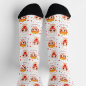 Funny Cartoon Engel Geschenk für Liebe Sie Socken (Oben)