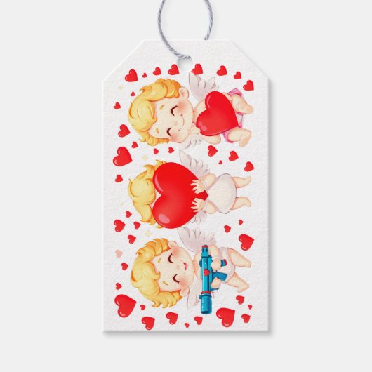 Funny Cartoon Engel Geschenk für Sie Geschenkanhänger (Vorderseite)