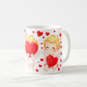 Funny Cartoon Engel Geschenk für Sie Kaffeetasse (VorderseiteRechts)