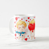 Funny Cartoon Engel Geschenk für Sie Kaffeetasse (Vorderseite Links)