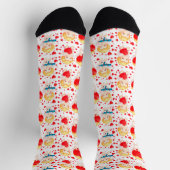 Funny Cartoon Engel Geschenk für Sie Socken (Oben)