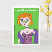 Funny Cartoon erhält Hysterectomic Card Karte (Gelbe Blume)