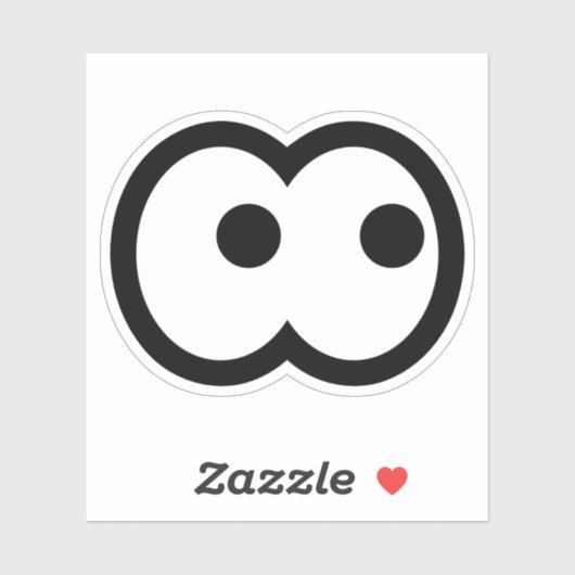 Funny Cartoon Eyeball Vinyl Aufkleber (Blatt)