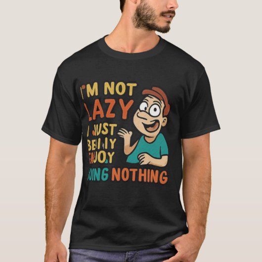 Funny Cartoon Face Design with Vibrant Colors T-Shirt (Vorderseite)