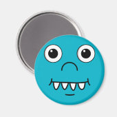 Funny Cartoon face Magnet (Vorderseite/Rückseite)