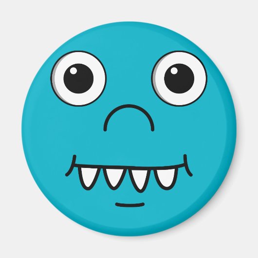 Funny Cartoon face Magnet (Vorne)