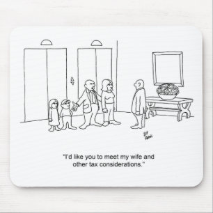 Funny Cartoon Familienbuchhalter Geschenk! Mousepad
