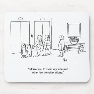 Funny Cartoon Familienbuchhalter Geschenk! Mousepad
