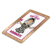 Funny Cartoon Female Schifffahrtsgesellschaft Luga Magnet (Linke Seite)