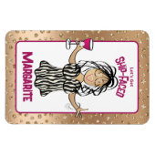 Funny Cartoon Female Schifffahrtsgesellschaft Luga Magnet (Horizontal)