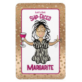 Funny Cartoon Female Schifffahrtsgesellschaft Luga Magnet (Vertikal)