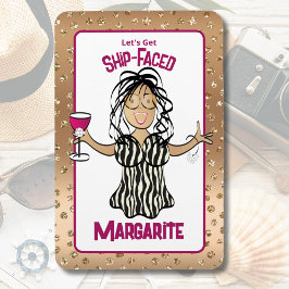 Funny Cartoon Female Schifffahrtsgesellschaft Luga Magnet