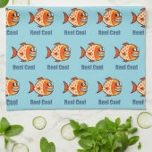 Funny Cartoon Fish Ocean Pun Geschirrtuch (Gefaltet)