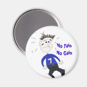 Funny Cartoon Fitness Magnet (Vorderseite/Rückseite)