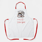 Funny Cartoon Food Personalized Valentine Apron Schürze (Vorderseite)