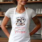 Funny Cartoon Food Personalized Valentine Apron Schürze