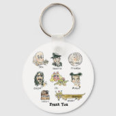 Funny Cartoon Frank Sie Schlüsselanhänger (Vorderseite)