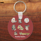 Funny Cartoon Frankly Scarlet Schlüsselanhängers Schlüsselanhänger (Vorderseite)
