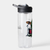 Funny Cartoon Frog spielt Trommeln Trinkflasche (Rechts)