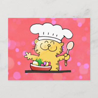Funny Cartoon | Funny Kitty Koch Postkarte