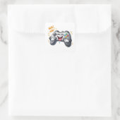 Funny Cartoon Game Controller Laughing Sticker (Tasche)