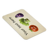 Funny Cartoon Gemüse Magnet (Rechte Seite)