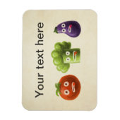 Funny Cartoon Gemüse Magnet (Vertikal)