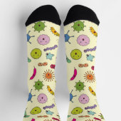 Funny Cartoon Germ Socken (Oben)