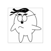 Funny Cartoon Ghost Illustration Art Briefmarke Gummistempel (Prägung)