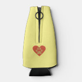 Funny Cartoon Golden Retriever Flasche Cooler Flaschenkühler (Rückseite)