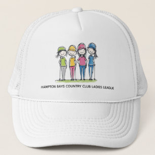 Funny Cartoon Golf Hat - Ladys League Edition Truckerkappe