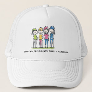 Funny Cartoon Golf Hat - Ladys League Edition Truckerkappe